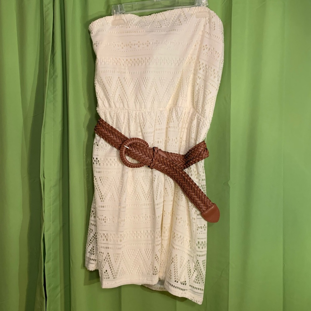 Strapless White Dress